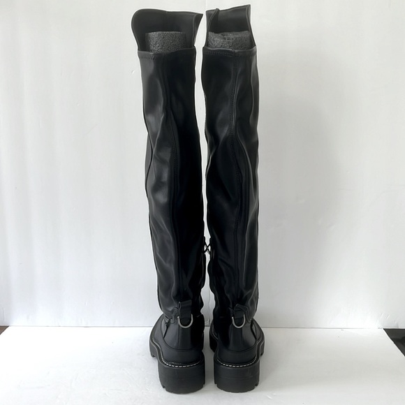 Sam Edelman $225 Women’s Lerue Over The Knee Lug Sole Black Boots Size 6 NWT - Picture 7 of 10